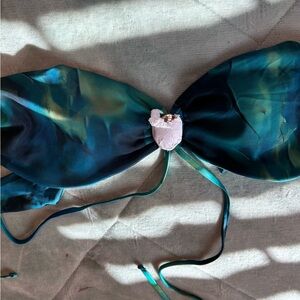 Kims Nova Teal and Green Tie-Dye Bikini Top#2